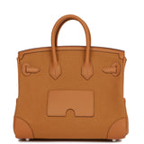 Hermes Birkin Cargo 25 Desert/ Sesame Swift and Toile Canvas Palladium Hardware
