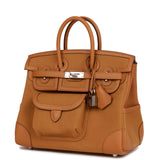 Hermes Birkin Cargo 25 Desert/ Sesame Swift and Toile Canvas Palladium Hardware