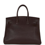 Hermes Birkin 35 Marron Fonce Fjord Gold Hardware