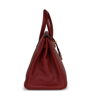 Hermes Birkin 35 Rouge H Togo Gold Hardware