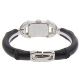 Gucci Watches Quartz 6800L Stainless Steel, Bamboo black Bangle black dial Women