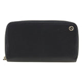 Gucci Long Wallet Purse 509644 leather black Interlocking unisex(Unisex)