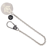 Gucci key ring metallic Silver Chain with clip baby Women
