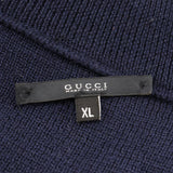 Gucci sweater cotton Navy Zip up mens XL