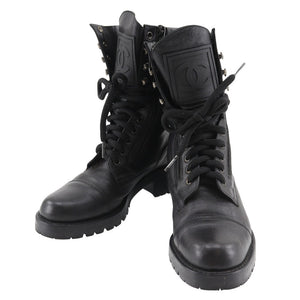 Chanel Leather Boots Black