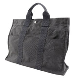 Hermes Tote Bag Nylon canvas gray Her LineMM mens(Unisex)