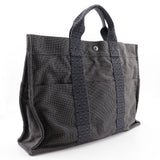 Hermes Tote Bag Nylon canvas gray Her LineMM mens(Unisex)