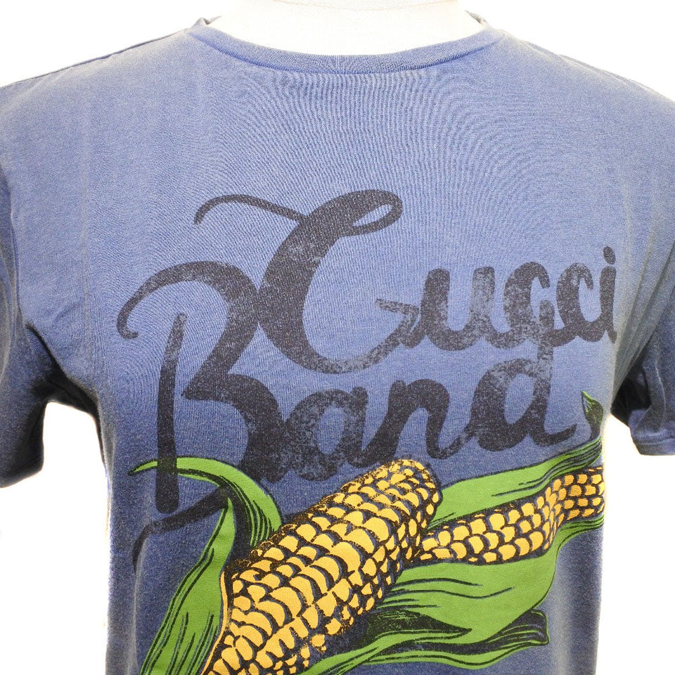 Gucci Short sleeve T-shirt cotton Blue logo corn Kids 12