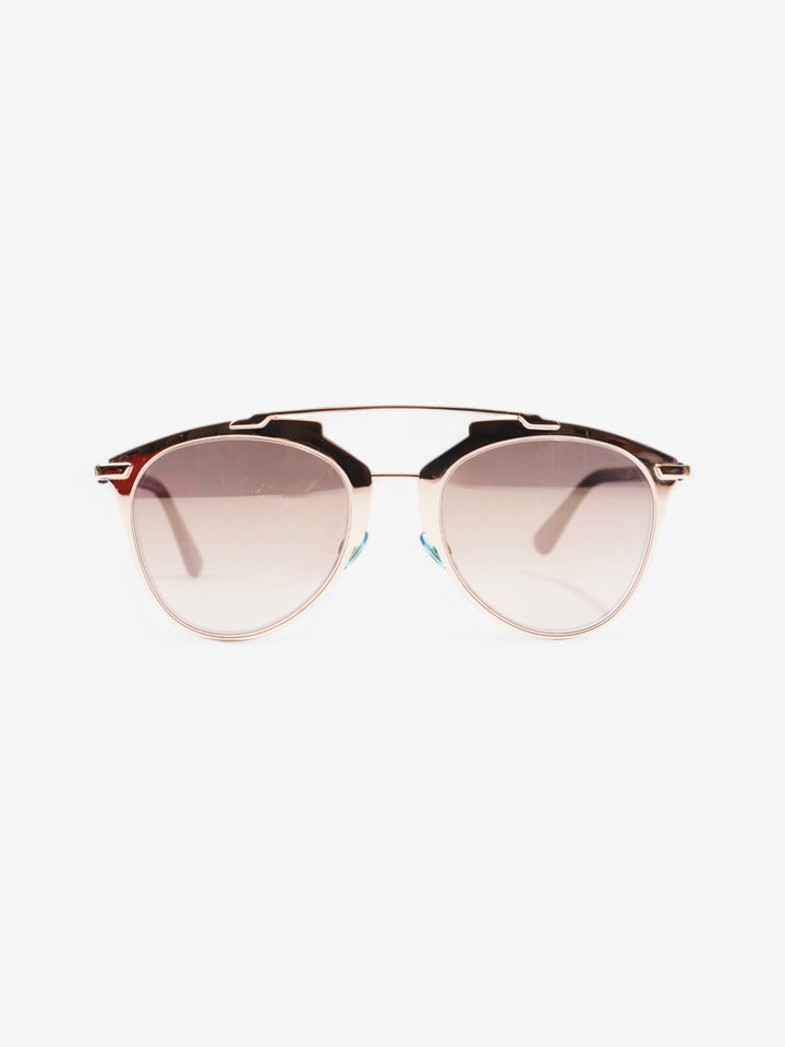 Christian Dior 3210R Sunglasses Gold / Blue Acetate 140mm
