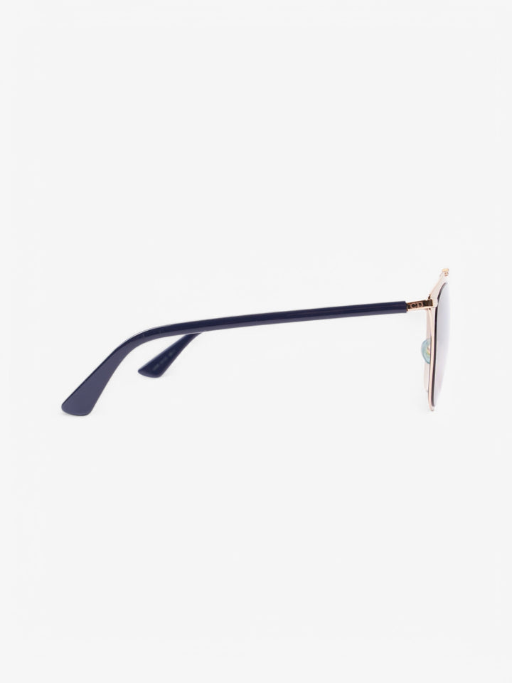 Christian Dior 3210R Sunglasses Gold / Blue Acetate 140mm