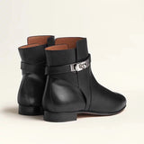 Hermes NEO CALFSKIN LEATHER ANKLE BOOTS