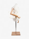 Christian Dior Tote Bag Off White Patent Leather