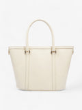 Christian Dior Tote Bag Off White Patent Leather