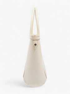 Christian Dior Tote Bag Off White Patent Leather