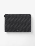 Christian Dior A4 Pouch Black Oblique Canvas