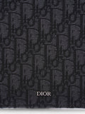 Christian Dior A4 Pouch Black Oblique Canvas