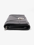 Christian Dior Diorama Wallet On Chain Black Calfskin Leather