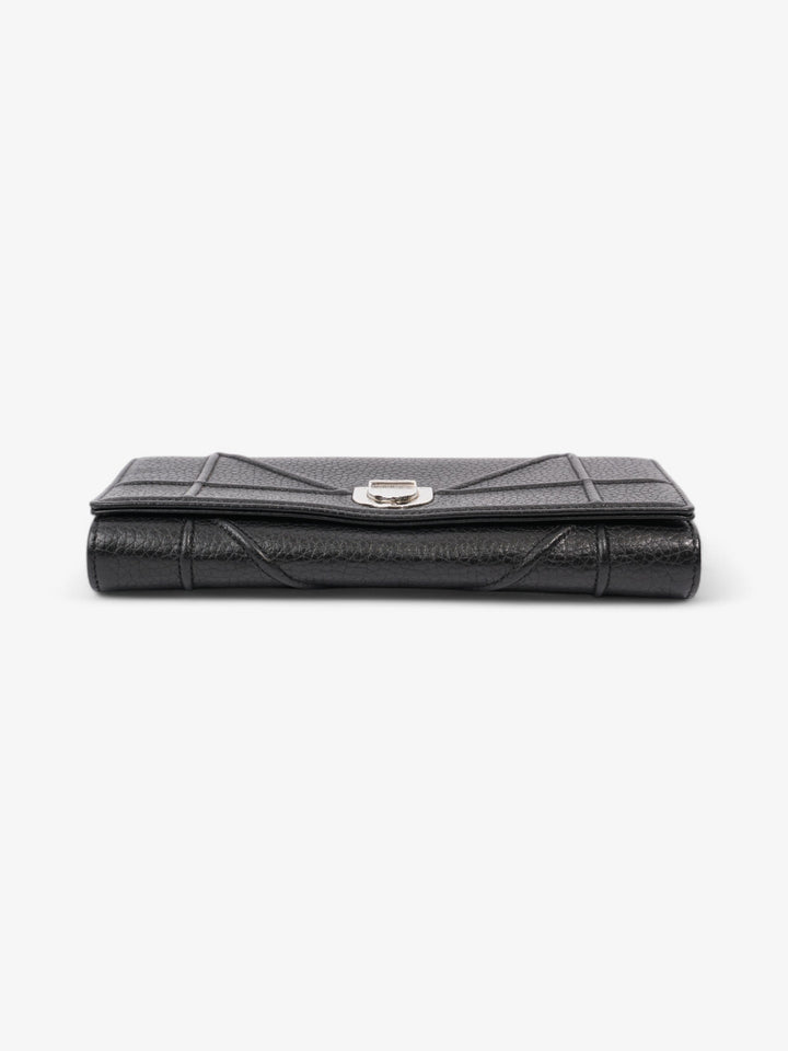 Christian Dior Diorama Wallet On Chain Black Calfskin Leather