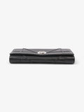 Christian Dior Diorama Wallet On Chain Black Calfskin Leather