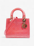 Christian Dior Lady Dior Pink Patent Leather Medium