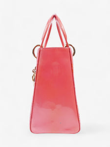 Christian Dior Lady Dior Pink Patent Leather Medium