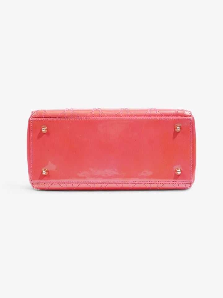 Christian Dior Lady Dior Pink Patent Leather Medium