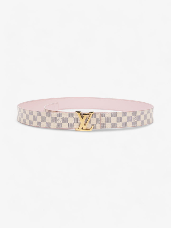 Louis Vuitton LV Initials Reversible Belt Damier Azur / Pink Canvas 85cm / 34"