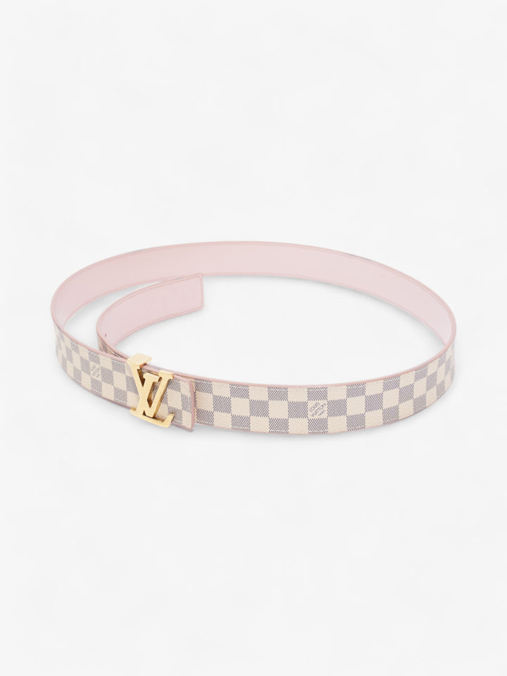 Louis Vuitton LV Initials Reversible Belt Damier Azur / Pink Canvas 85cm / 34"