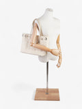 Christian Dior Panarea Tote Cream Canvas Small
