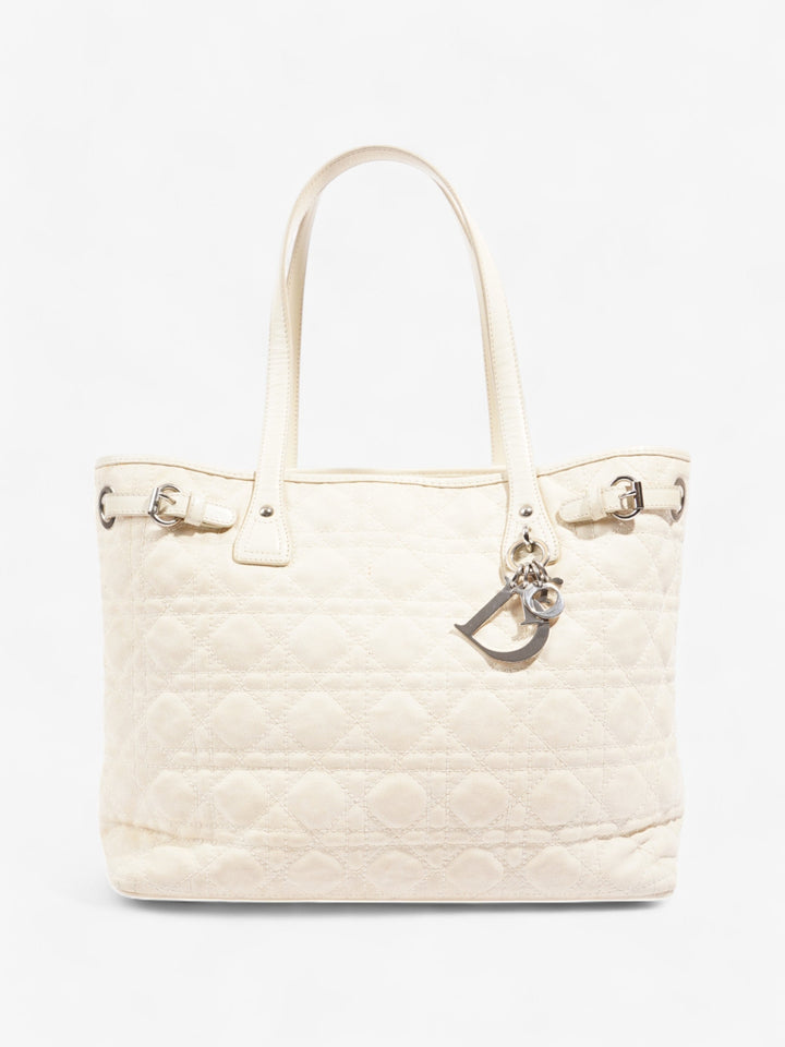 Christian Dior Panarea Tote Cream Canvas Small