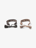 Christian Dior J'ADior Friendship Bracelet Set Black / Beige Cotton