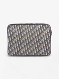 Christian Dior Laptop Case Black Oblique Cotton