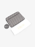 Christian Dior Laptop Case Black Oblique Cotton