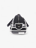 Christian Dior Vibe Zip Bowling Bag Black / White Cloth