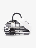 Christian Dior Vibe Zip Bowling Bag Black / White Cloth