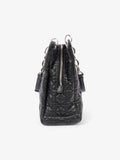 Christian Dior Shopping Tote Black Leather
