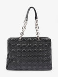 Christian Dior Shopping Tote Black Leather