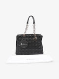 Christian Dior Shopping Tote Black Leather