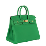 Hermes25cm Birkin Bambou Togo Leather Gold Hardware