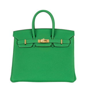 Hermes25cm Birkin Bambou Togo Leather Gold Hardware