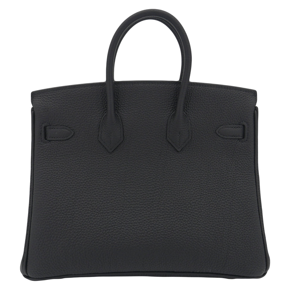 Hermes25cm Birkin Black Togo Leather Gold Hardware
