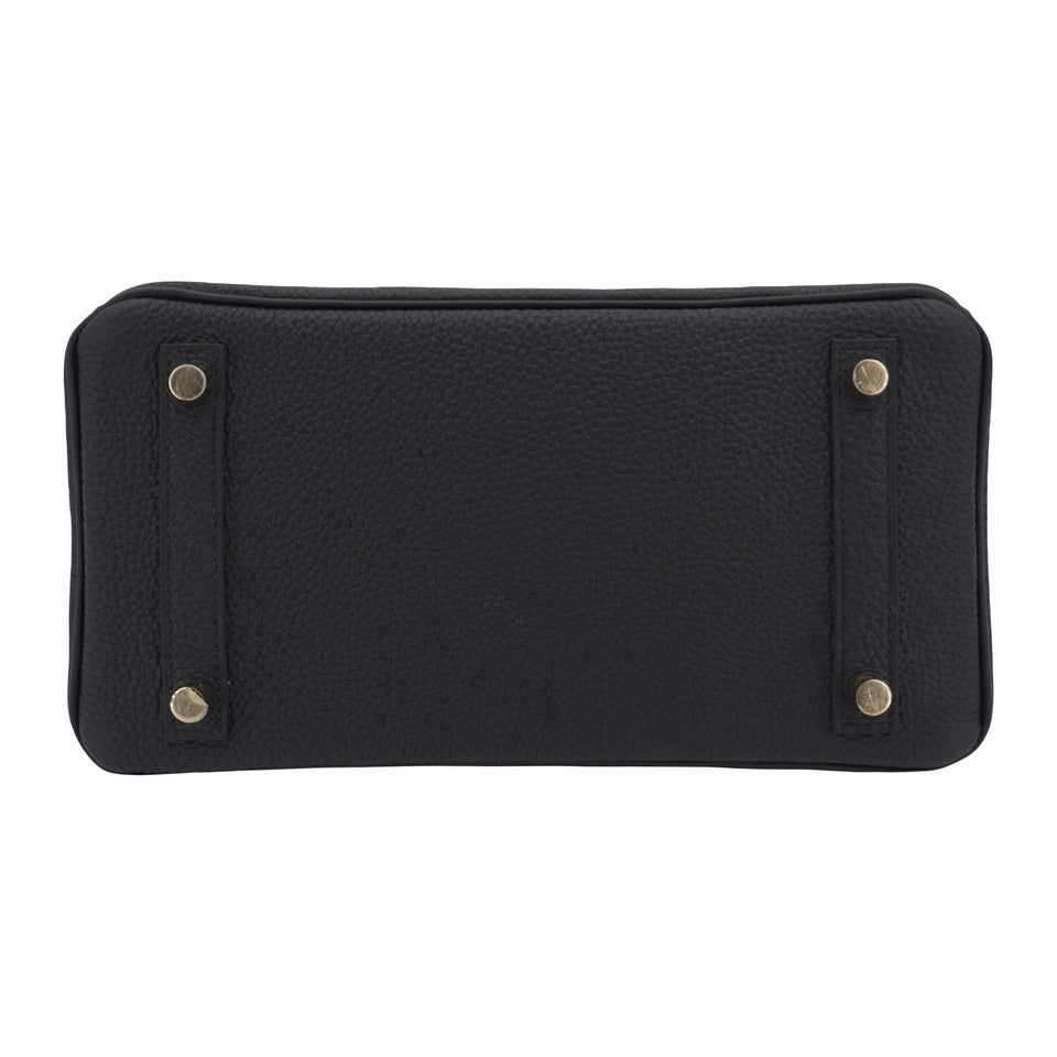 Hermes25cm Birkin Black Togo Leather Gold Hardware