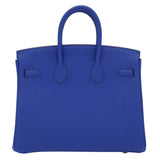 Hermes25cm Birkin Bleu Royal Togo Leather Gold Hardware