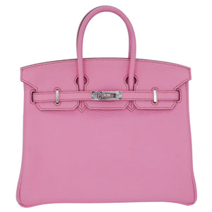 Hermes25cm Birkin Bubblegum Togo Palladium Hardware