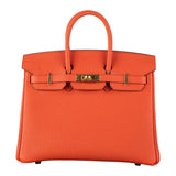 Hermes25cm Birkin Capucine Togo Leather Gold Hardware