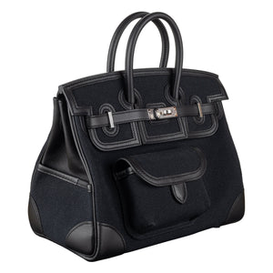 Hermes25cm Birkin Cargo Black Palladium Hardware