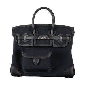 Hermes25cm Birkin Cargo Black Palladium Hardware