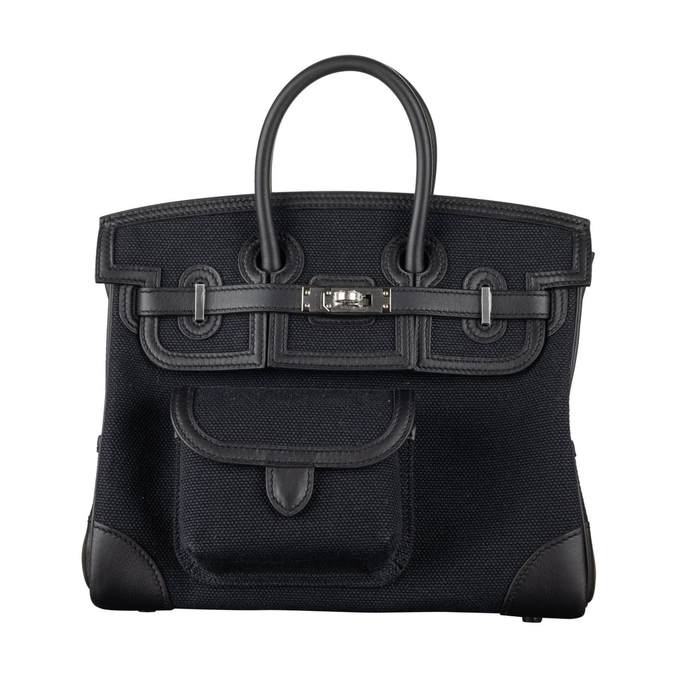 Hermes25cm Birkin Cargo Black Palladium Hardware