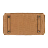 Hermes25cm Birkin Chai Matte Alligator Gold Hardware
