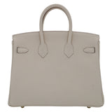 Hermes25cm Birkin Craie Togo Leather Gold Hardware